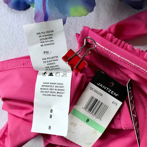 Jantzen NWT Pink Swim Bottom Women 8 - Picture 9 of 9